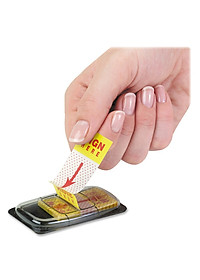 Vỉ 50 miếng noted đánh dấu trình ký Post It Sign Here 3M SB-680-9 - Đánh dấu, phân trang tập vở tài liệu