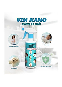 Bình Xịt Đuổi Côn Trùng Vim Nano - Đuổi Ruồi, Muỗi, Côn Trùng Gây Hại, Mùi Hương Thảo Mộc, Dễ Chịu Chai 500ml