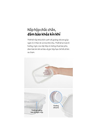Hộp bảo quản thủy tinh LocknLock BLANC - Hộp vuông