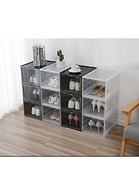 5 Hộp đựng giày nhựa cứng cửa mở nam châm, trọng lượng 1000gram, tháo lắp dễ dàng | kích thước 26 * 20,5 * 35,5cm