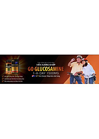 Bộ Sản Phẩm 2 Hộp Viên Uống Glucosamine New Zealand Go Glucosamine 1-A-DAY 1500mg 30 Viên Và 60 Viên | Giúp Tăng Dịch Khớp, Giảm Thoái Hóa Khớp