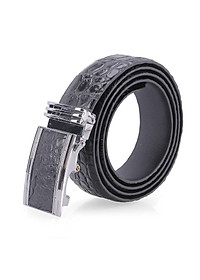 Dây nịt nam da cá sấu Huy Hoàng gai bụng 3,5P màu đen, nâu đất, vàng bò, nâu đỏ HT4201-02-03-40