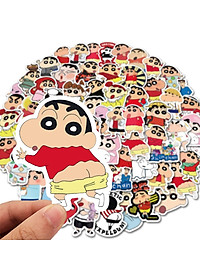 Set 60 sticker Shin cậu bé chút chì hình dán có ép lụa