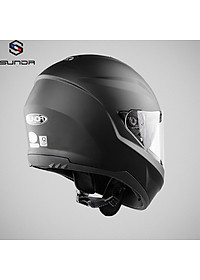 Mũ bảo hiểm fullface trùm đầu 2 kính SUNDA 823 – vệ sĩ chống tia cực tím