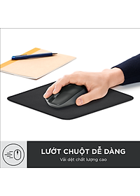 Miếng lót chuột Logitech Studio Series - Đế cao su chống trượt, lướt dễ dàng, bề mặt chống đổ tràn, bền bỉ, nhỏ gọn, hiện đại - Hàng Chính Hãng