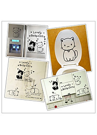 Decal dán tường mèo con dễ thương AmyShop DKN044 (110x125cm)