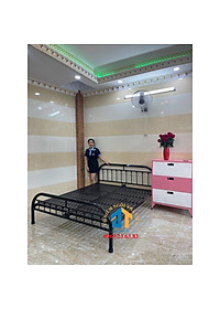 Giường sắt mỹ nghệ giá rẻ nhiều size từ 1m đến 1m8