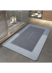 Thảm chùi chân siêu thấm hút nước 3 giây  cho phòng tắm, phòng bếp, dễ dàng vệ sinh, nhanh khô vệ sinh nhà cửa an toàn với da.