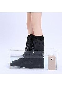 Ủng Đi Mưa Bọc Giày Màu Đục Cổ Cao 2 Lớp Chống Bẩn, Chống Thấm Cao Cấp