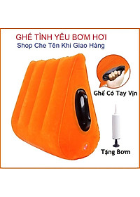 Gối đệm bơm hơi hình tam giác hỗ trợ lưng cơ thể nâng cao tiện dụng cho các cặp đôi (Tùy Chọn Mẫu Combo Quà Tặng)