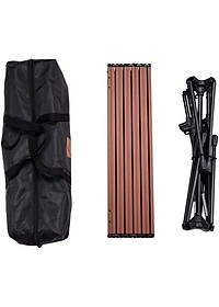 Bàn cắm trại dã ngoại Campingmoon campoutvn T-520 du lịch nhôm xếp gấp gọn cứng cáp chắc chắn A211