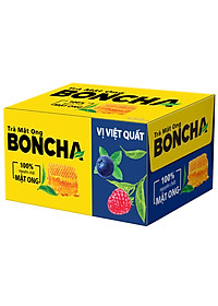 Thùng 24 Chai Trà Mật Ong vị Việt Quất BONCHA 450ml bao bì Tết