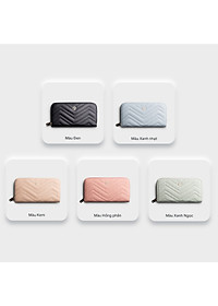 Ví Yuumy (  Thời trang nữ kiểu cầm tay dáng dài - Ví da Seasand YV72 )