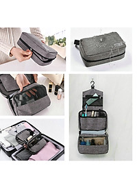 Túi đựng mỹ phẩm, đồ trang điểm, đồ dùng vệ sinh cá nhân đi du lịch - Màu Đỏ