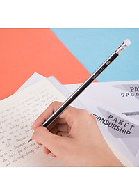 Bút 2B kèm tẩy Deli - sọc neon nhiều màu - 12 cây/hộp - E37013 / E37014 / E37015 / E37016/ E37000/ E58103/ E10902