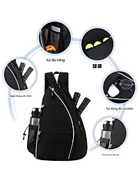 Balo Đựng Vợt Pickleball Dạng Đeo Chéo,Đeo Lưng Nhiều Ngăn, Chất Liệu Vải Cao Cấp Chính Hãng Đại Nam Sport