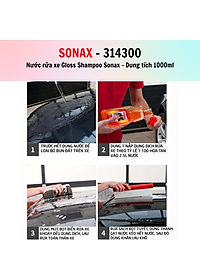 Nước rửa xe đậm đặc Sonax Gloss Shampoo 314300 1L  