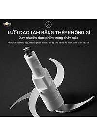 Máy Xay Thịt Thực Phẩm Bear SB-MA02L Xay Cực Êm Dung Tích 2 Lít Công Suất 300 W - Hàng Chính Hãng
