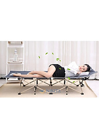 Giường xếp du lịch, vải bạt 3D chống thấm, chống bám bụi, xếp gọn kèm túi du lịch - NIKITA