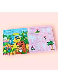Sách cho bé - Bóc Dán Thông Minh Rèn Luyện IQ - Sách tương tác - Bông Hoa Đỏ BANGSON - Dành cho trẻ 2+
