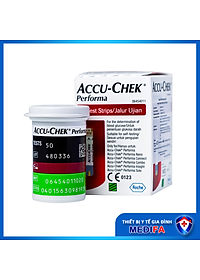 Hộp 50 Que Thử Đường Huyết Accu Chek Performa - Hàng Chính Hãng Roche, Date Xa
