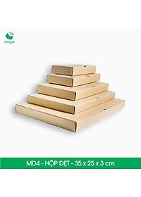 MD4 - 35x25x3 cm - 25 Thùng hộp carton trơn đóng hàng