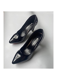 Giày cao gót nữ gót trụ lõi sơn 9cm FAROSA - C5 chất da mềm cực êm chân