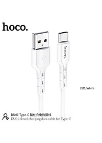 Cáp Sạc Nhanh Type-C 3A Cho Samsung, Xiaomi, Huawei, Oppo, Realme,... Hoco DU01 Dây Sạc 15W, Giá Rẻ - Hàng CHÍNH HÃNG