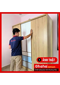 [Kèm Ảnh Thực Tế - Miễn phí vận chuyển & Lắp đặt] TỦ QUẦN ÁO GỖ CÔNG NGHIỆP CAO CẤP OHAHA - TACC012