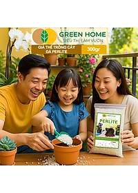 Đá Perlite Greenhome, Bao 300gr, Trồng Hồng, Thuỷ Canh, Giá Thể Trân Châu Giàu Khoáng Chất, Tăng Độ Tơi Xốp