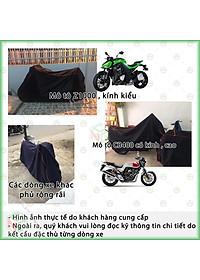 [Loại Lớn - Dày] Áo Bạt Phủ Trùm Xe Máy KhoNCC Che Mưa Nắng Dòng Xe Lớn SH 125 150i , Moto Z1000 - NQL-BPXMT-Z1K - Hàng Chính Hãng (Xanh Đen)