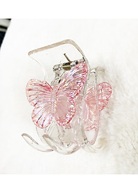 Kẹp tóc con bướm - kẹp tóc càng cua 5 răng - kẹp tóc trong suốt - kẹp gấp 5 răng mẫu mới