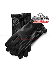 Găng tay nam da cừu cao cấp BHY5333 Lót lông giữ ấm, cảm ứng điện thoại, chống nước