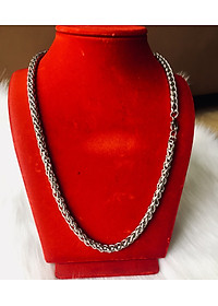 Bộ Dây Chuyền Nam Nữ inox kiểu Xích Lặc, Phong cách Châu Mỹ, Kèm hộp đựng lót nỉ.