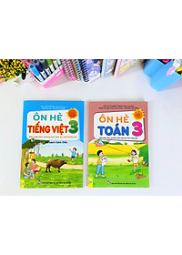 Sách - Bộ 2 cuốn Ôn Hè Toán + Tiếng Việt Lớp 3 Cánh Diều - ndbooks