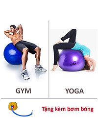 [All Size] KHÔNG KÈM BƠM BG Bóng Tập Yoga, Bóng Yoga Tròn  45cm - 55cm - 65cm - 75cm - 85cm Cỡ Đại Cao Cấp - Chính Hãng (Hàng nhập khẩu)