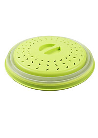 Plastic Microwave Food Cover Vented Splatter Protector Lid Safe Vent Yellow