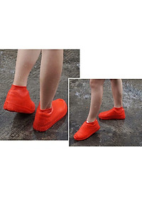 Bộ 2 bọc giày đi mưa silicon chống nước trong suốt co giãn hiệu Coolnice áo mưa cho giày