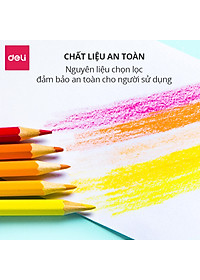 Bút chì màu nước cao cấp dạng cốc Deli - 12 / 24 / 36 / 48 màu - Kèm cọ và gọt theo ống màu - Phù hợp cho cả chuyên nghiệp và nghiệp dư - 68129/ 68130/ 68131/ 68132