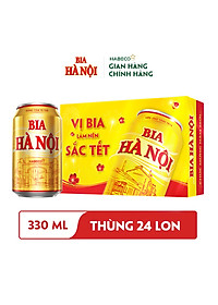 Bia Hà Nội Khuyến mại hè - Thùng 24 Lon 330ML