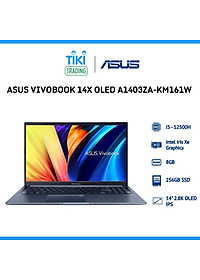 Laptop ASUS VivoBook 14X A1403ZA-KM161W (I5-12500H | 8GB | 256GB PCIE | 14.0 WQXGA OLED | WIN11 | XANH) – Hàng Chính Hãng