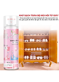 Lọ/Bình/Chai Xịt Khử Mùi Giày Công Nghệ NANO BẠC Mùi Dịu Nhẹ 260ml khử Mùi Hôi Dép Chân Tủ Giày Bình Sịt Khử mùi Giày