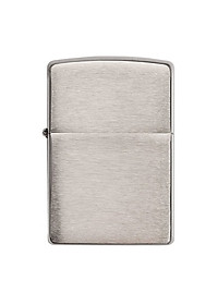 Combo 4 sản phẩm : Bật lửa Zippo Armor Brushed Chrome 162+Xăng+Đá+Bấc