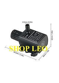 BƠM MINI USB 5V-2,4W (250L/H) - BƠM CHÌM MINI