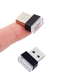 1 Đèn USB Nội Thất Xe Hơi Ô tô mini - Đèn LED USB Trang Trí Xe hơi  Ô tô (Size: 2x15x08cm)