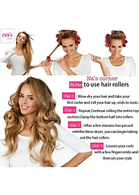 Lô quấn tóc tự dính cuốn uốn phồng tóc mái nhựa (1 cái)