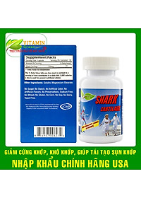 Viên uống sụn cá mập bổ khớp Nature Gift Shark Cartilage 750mg | Nhập khẩu chính hãng Mỹ