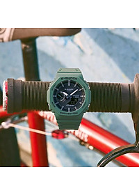 Đồng Hồ Nam Dây Nhựa Casio G-Shock GA-B2100-3ADR Chính Hãng - Pin Năng Lượng Mặt Trời - GA-B2100-3A Bluetooth