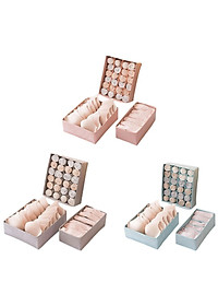 Set 3 Hộp Đựng Đồ Lót Túi Đựng Đồ Lót, Tất Vớ, Đựng Đồ Đa năng Gấp Gọn Đa Năng - Hàng Loại 1 - Chính Hãng MINIIN