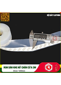 Cuộn Ron Dán Che Khe Cửa,Chân Cửa HT SYS - Lớp Keo Dán 3M Chống Nước - Chống Gió Lùa - Chống Ồn - Bụi Bẩn - Ngăn Côn Trùng -  Cuộn 25mm/35mm/45mm Dài 2 Mét
